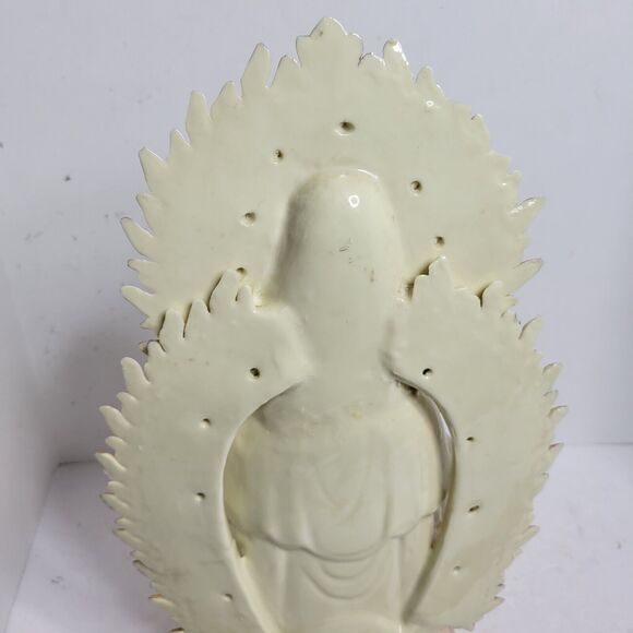 Vtg Feng Shui Import 14" Sitting Kuan Yin Guan Yin Kwan Yin StatueAsian Gold - Picture 11 of 16